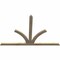 Ekena Millwork Richland Rough Sawn Timber Gable Bracket, Douglas Fir, 84"W x 56"H x 2"D x 4"F, 16/12 Pitch GBW084X56X0204RIC00RDF - alternate 2